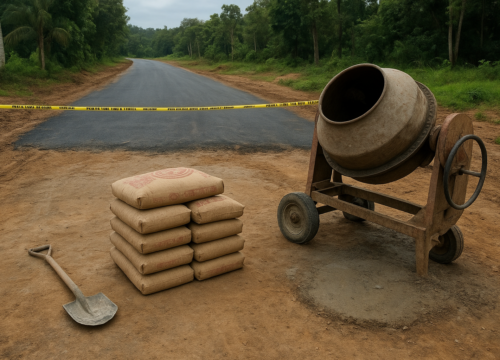 Barang Proyek peningkatan jalan di Desa Tongon dan Desa Panimbul Dicuri, Pengawas Siap Laporkan ke Polisi