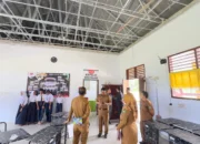 Bangunan Baru SMPN 3 Mananggu Rusak Parah, Bupati Boalemo Segera Panggil Kontraktor